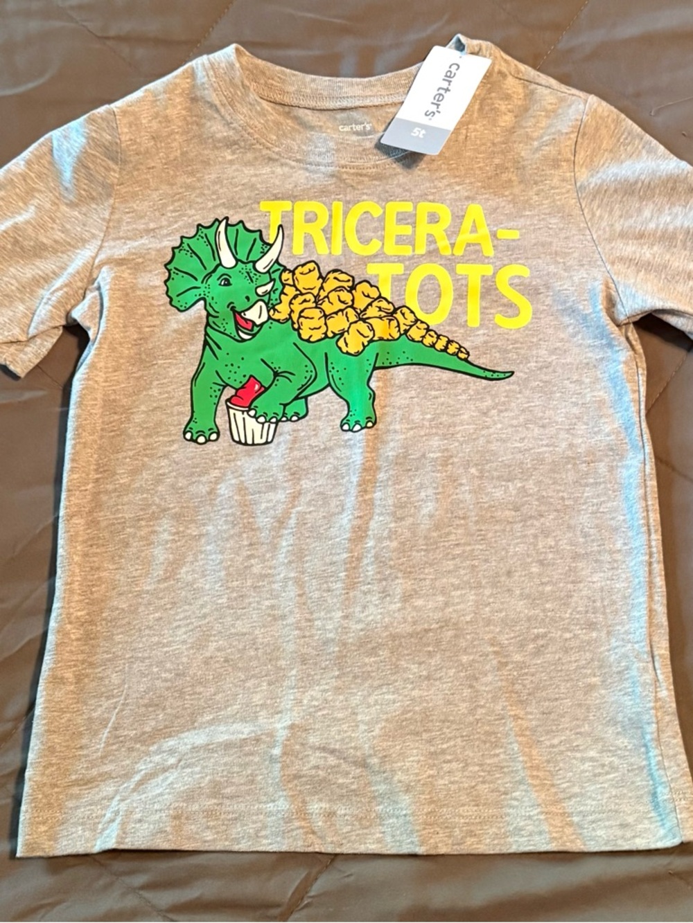 Carter’s Toddler Boy Tricera-Tots T-shirt, 5T *NWT*